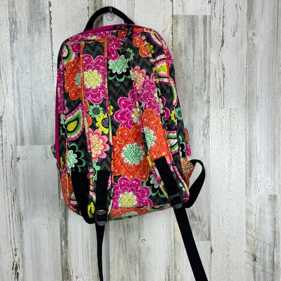 Vera Bradley Quilted Campus Backpack Ziggy Zinnia Pattern (Ret) Multi Cotton EUC - Picture 5 of 9